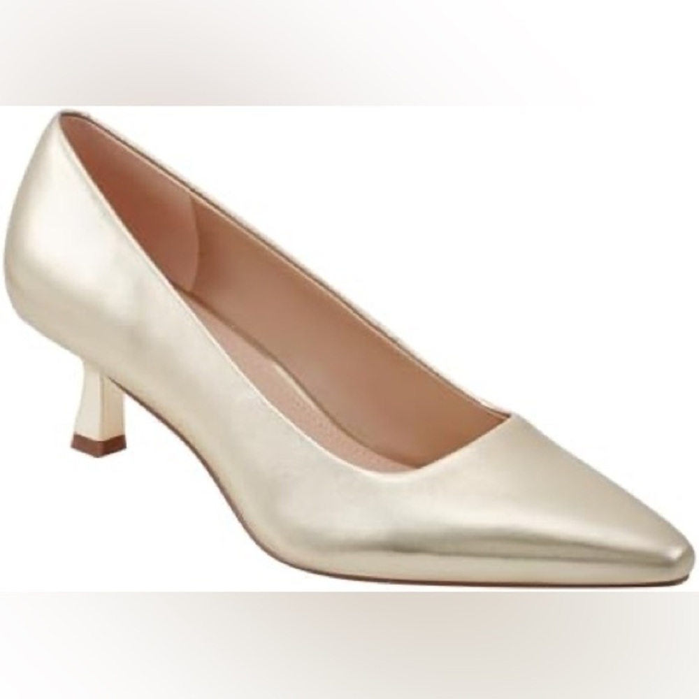 Marc Fisher LTD. Women's leather Kendri pointed-toe pumps with a low size 8